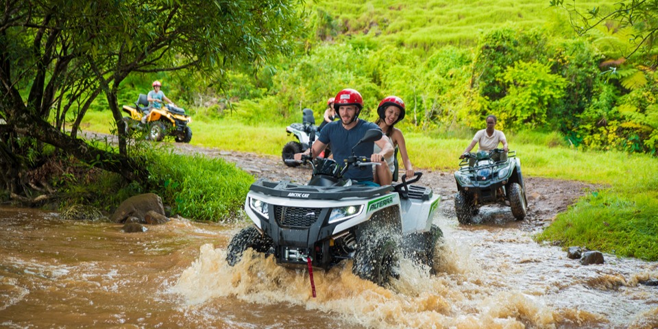 Quad Biking at 'La Vallee des Couleurs'