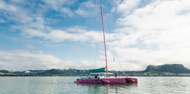 Catamaran Cruise East to Ile Aux Cerfs 